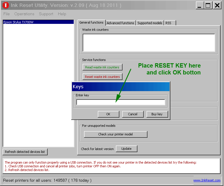 wic reset utility serial number